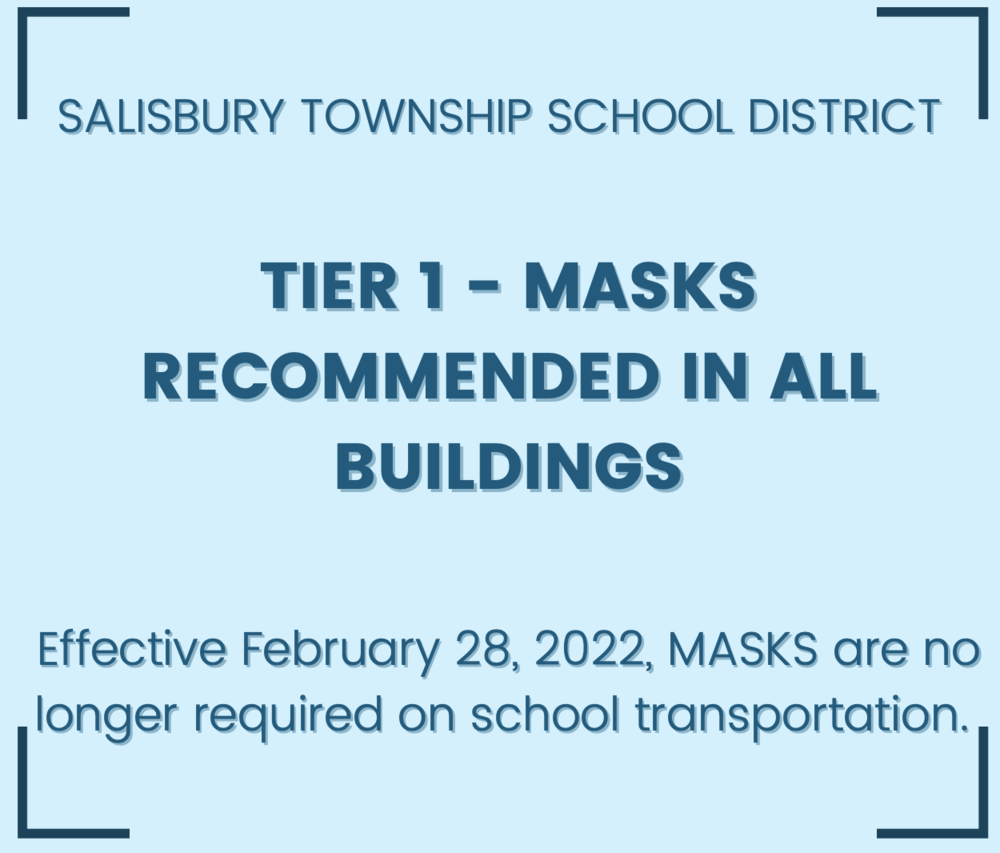 Tier 1 - Masks Recommended