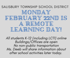 Monday, February 22nd - Fully Remote Instructional Day