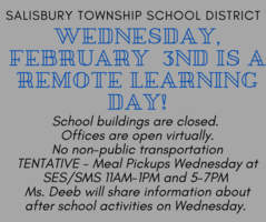 Fully Remote Learning Day - Wednesday February 3